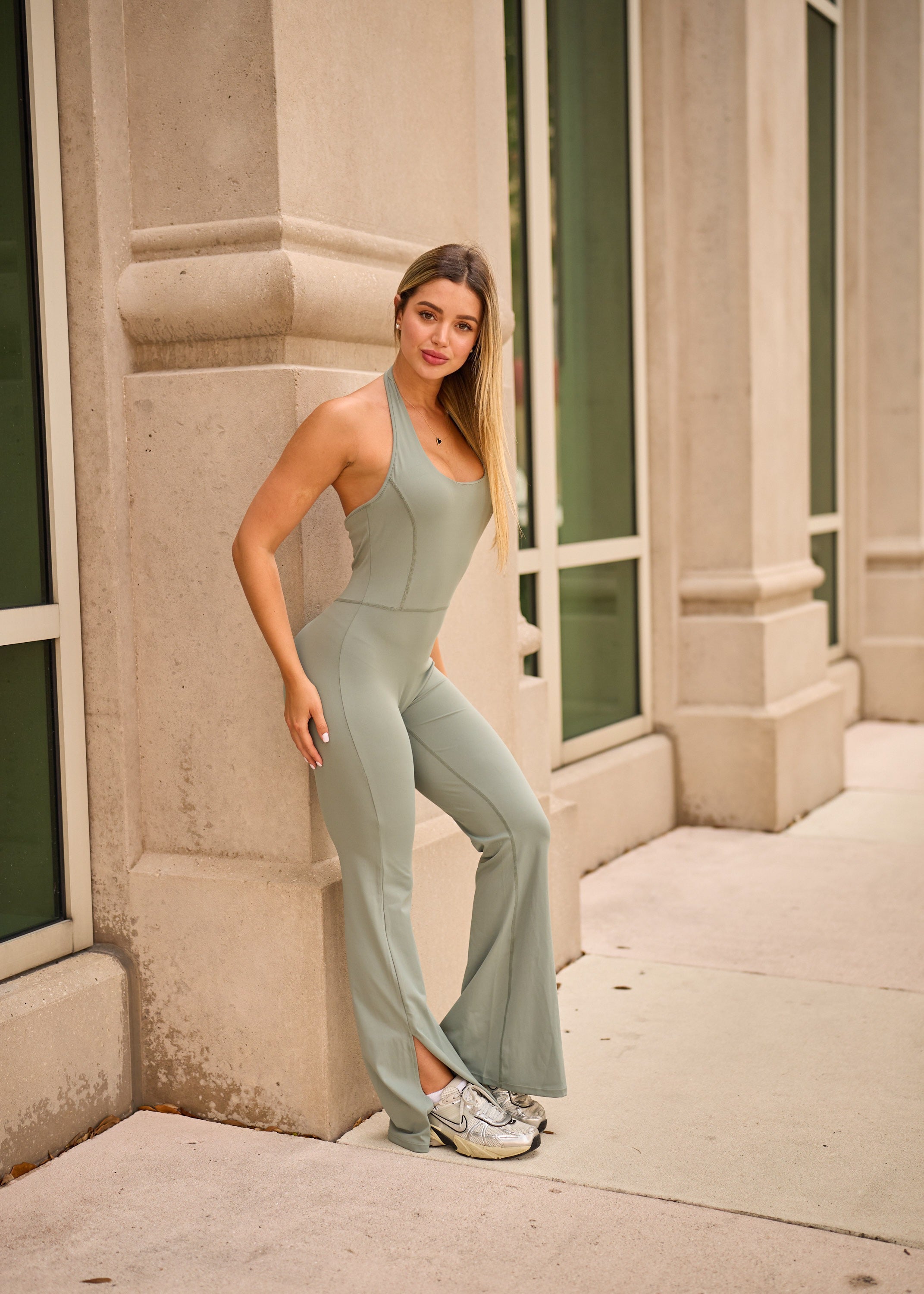 Halter Flare Jumpsuit