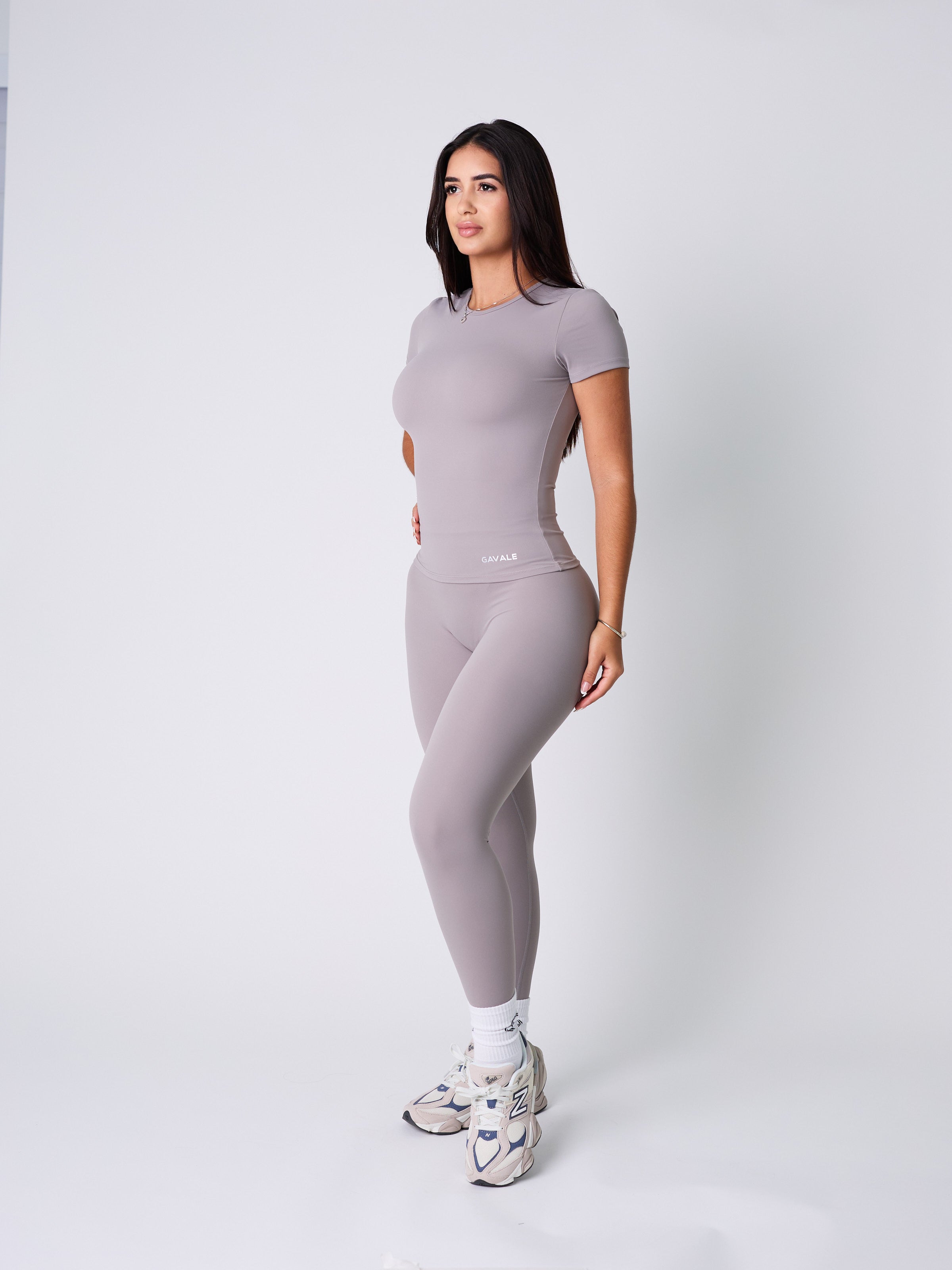 Run Short Sleeve top  and Leggings set