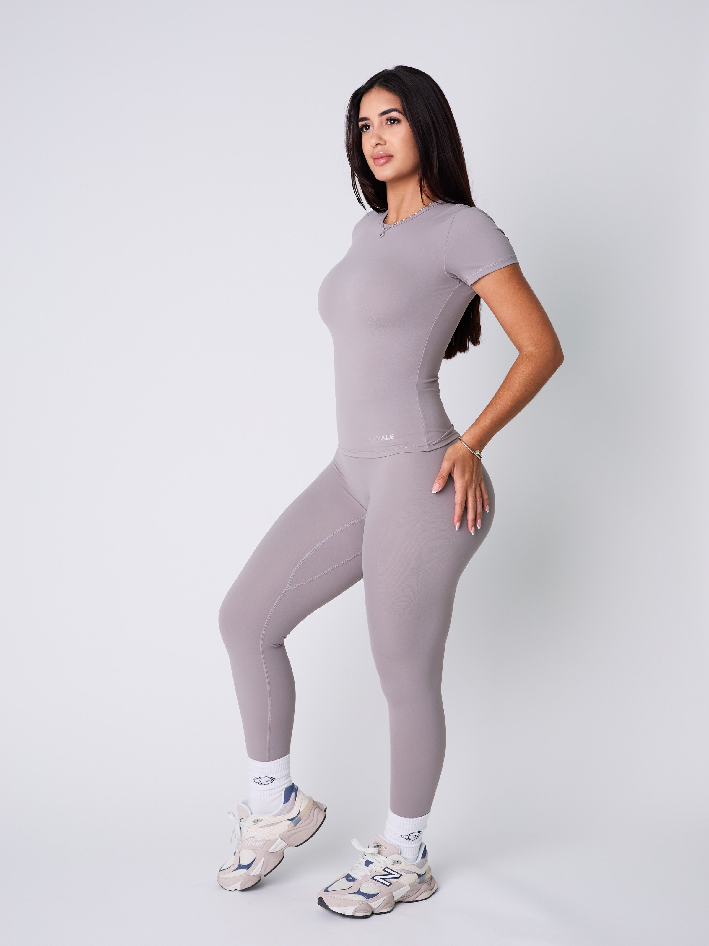 Run Short Sleeve top  and Leggings set