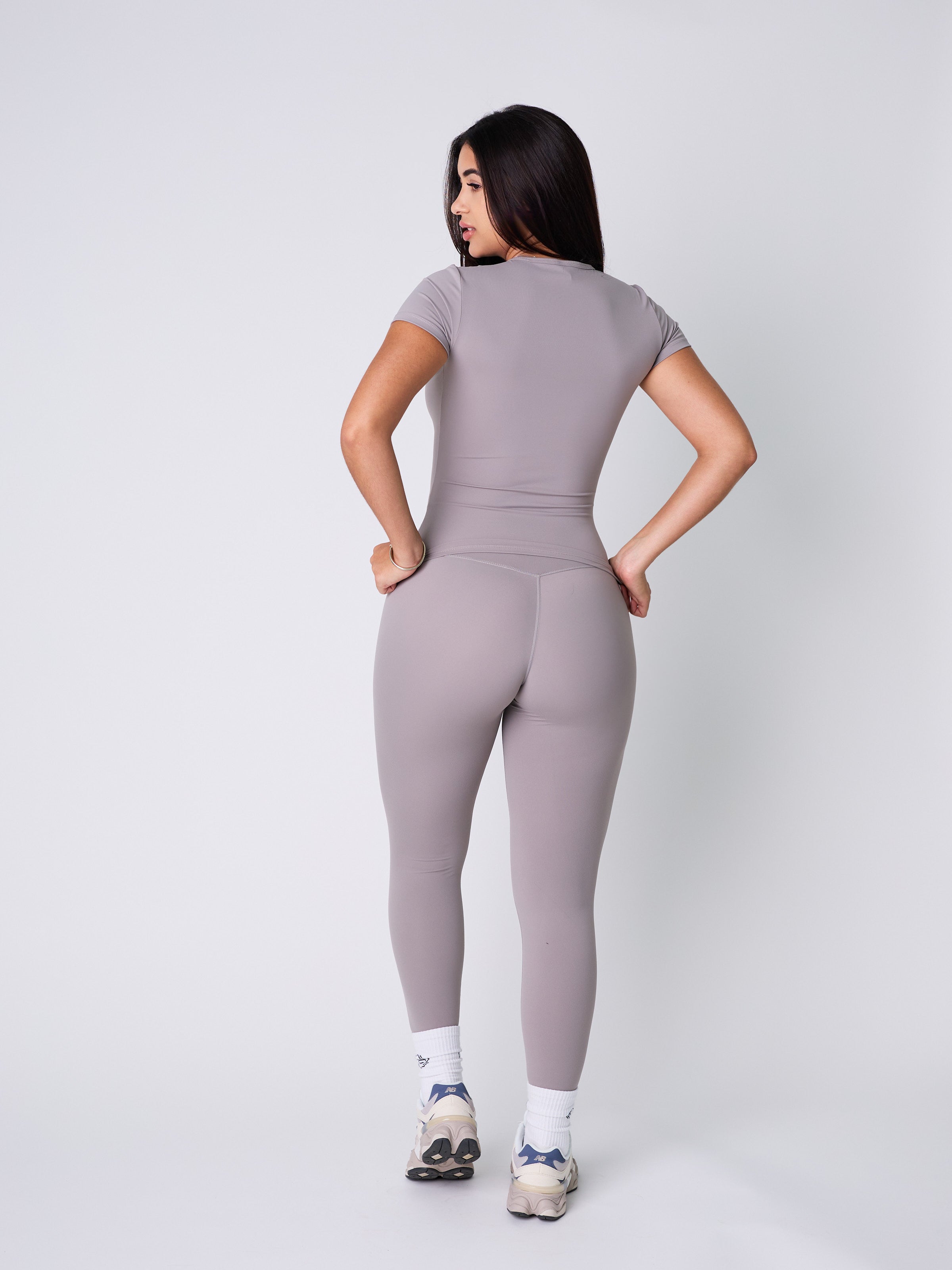 Run Short Sleeve top  and Leggings set