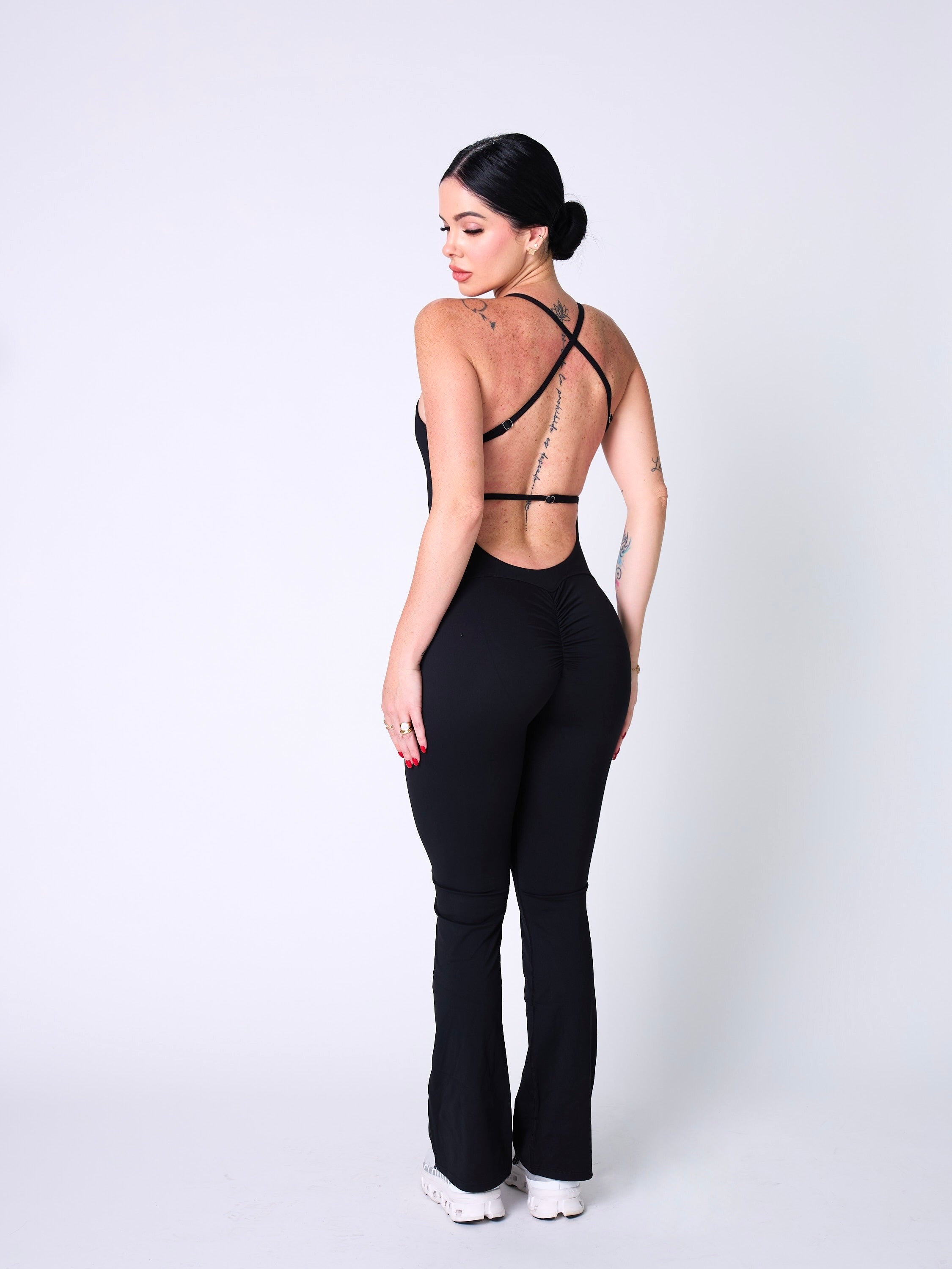 Demure Flare Jumpsuit